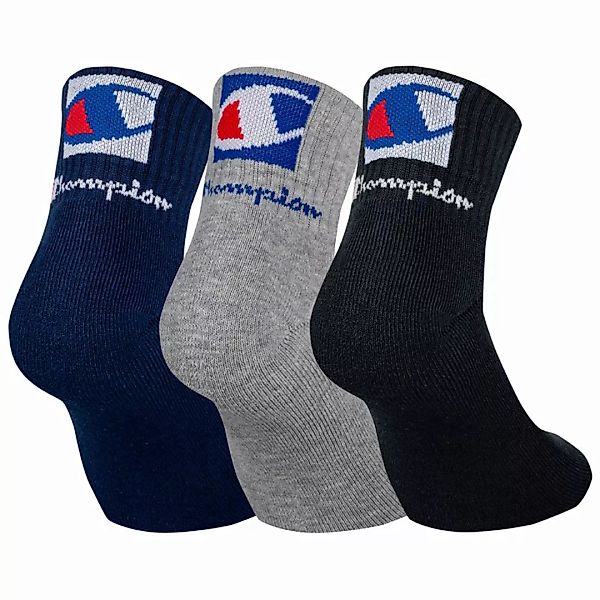 Champion Unisex Socken, 3 Paar - Knöchelsocken, Ankle Socks Schwarz/Blau/Gr günstig online kaufen