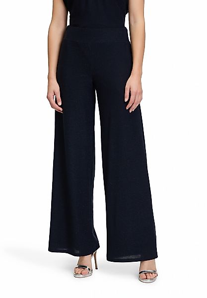 Vera Mont Stoffhose "Damen Modern fit Hose mit weitem Bein" Glitzer günstig online kaufen