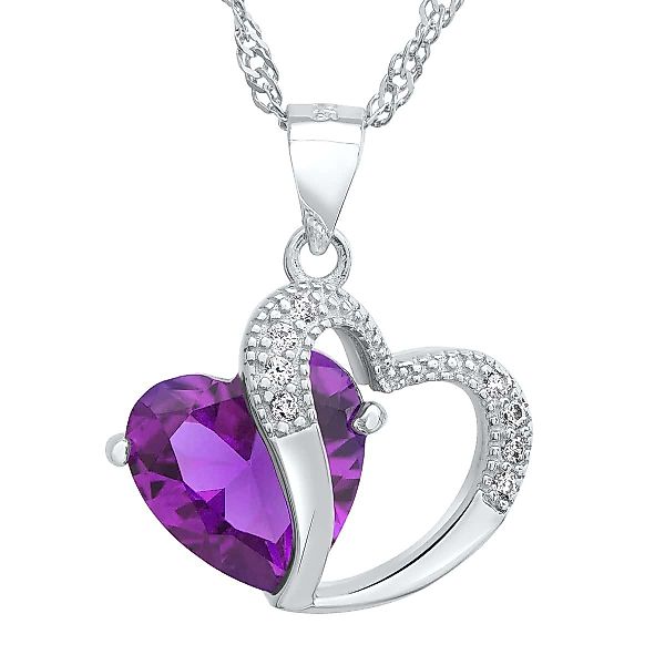 Schmuck-Elfe Kette mit Anhänger Amethyst Herz, günstig online kaufen