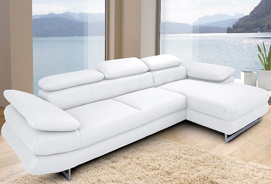 COTTA Ecksofa "Solution L-Form" mit Arm- & Kopfteilverstellung, wahlweise m günstig online kaufen
