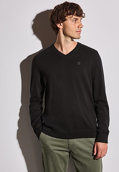 STREET ONE MEN Strickpullover aus reiner günstig online kaufen