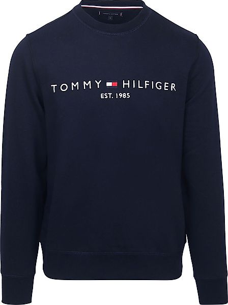 Tommy Hilfiger Logo Sweater Navy - Größe S günstig online kaufen