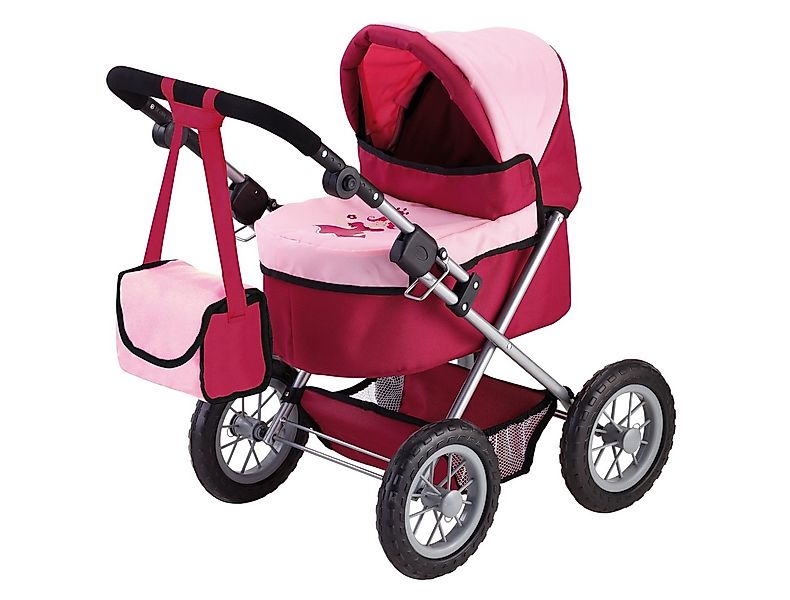 Bayer Puppenwagen Trendy, Prinzessin rot/rosa, inkl. Wickeltasche günstig online kaufen