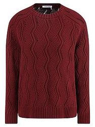 Rundhals-Pullover aus 100% SUPIMA-Baumwolle Peter Hahn rot günstig online kaufen