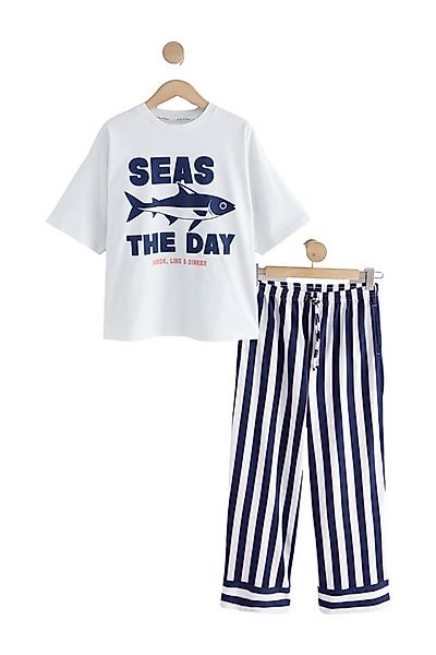 Next Pyjama Kurzärmeliger Baumwoll-Pyjama (2 tlg) günstig online kaufen