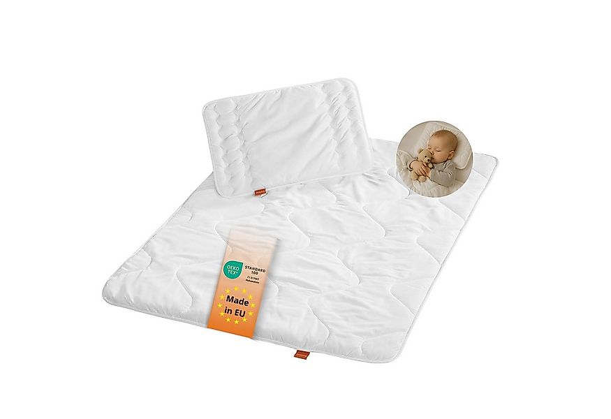 sleepling Kinderbettdecke + Microfaserkissen Babybetten Set, Bettdecke 100 günstig online kaufen