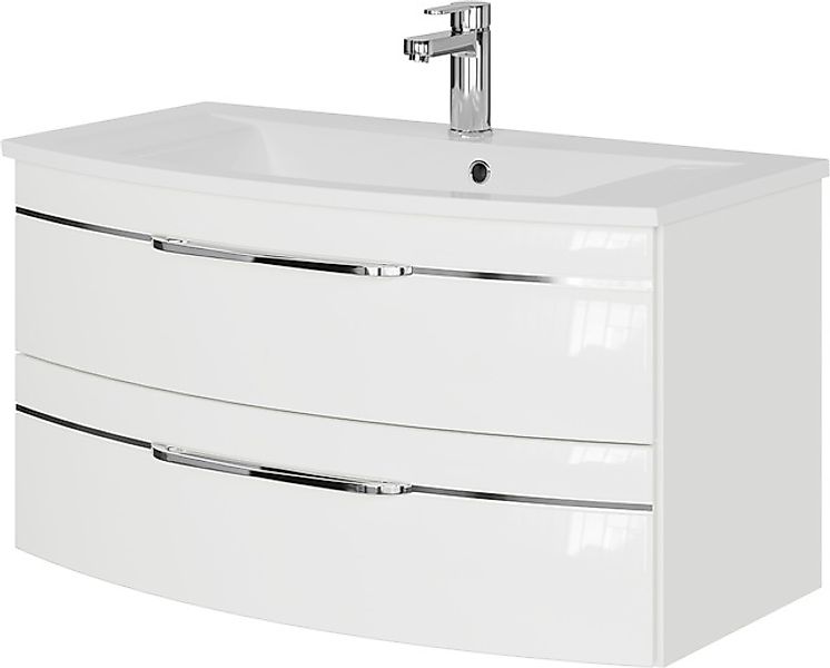 Saphir Waschtisch »Serie 7045 Mineralmarmor-Waschtisch und Unterschrank, 91 günstig online kaufen