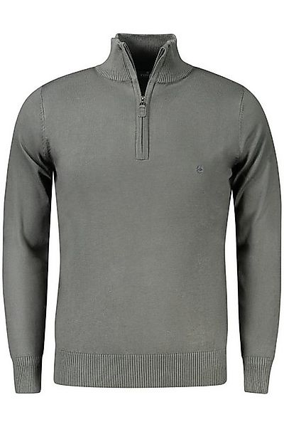 Coveri Moving Strickpullover Grüner Herrenpullover mit Reißverschluss und S günstig online kaufen
