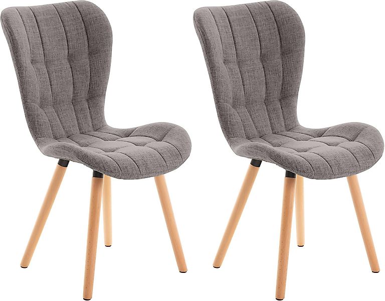 CLP Esszimmerstuhl Elda (2er Set), Samt, günstig online kaufen
