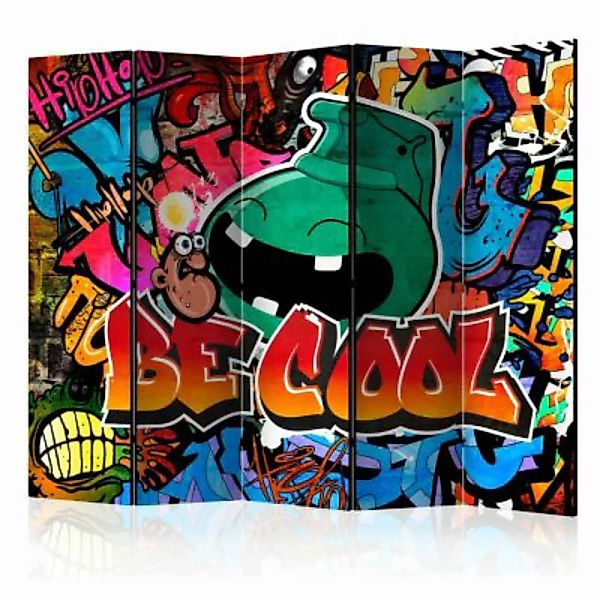artgeist Paravent Be Cool II [Room Dividers] mehrfarbig Gr. 225 x 172 günstig online kaufen