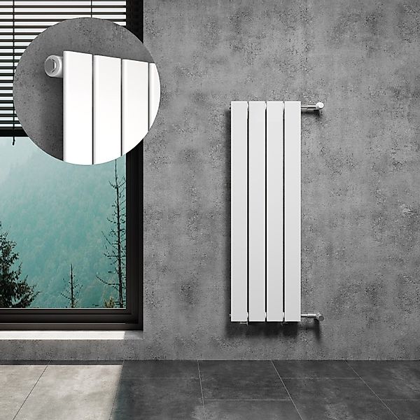 WITEN&NOCK Designheizkörper Flach Paneelheizkörper mit Seitenanschluss günstig online kaufen