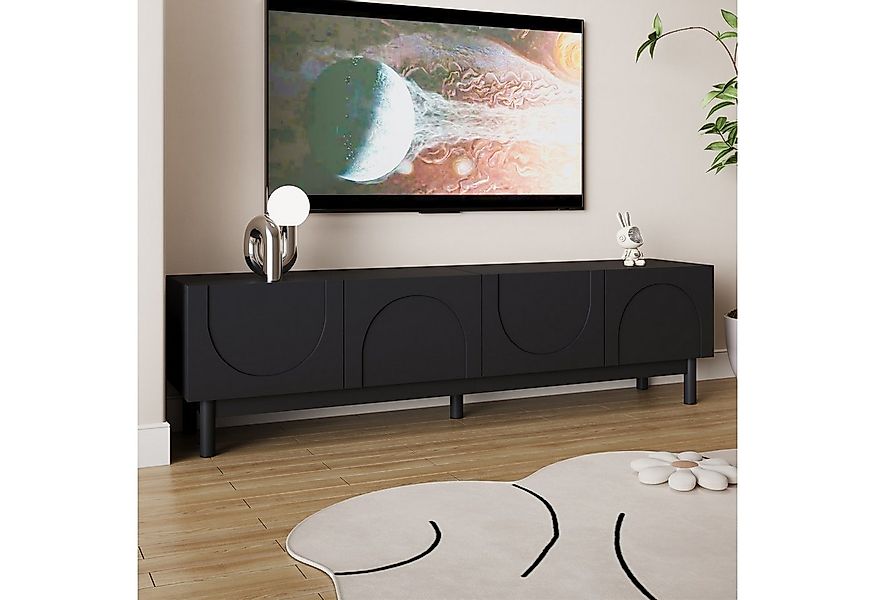 HAUSS SPOLE Lowboard mit Regalen,TV-Schrank Fernsehschrank mit stabilisiere günstig online kaufen