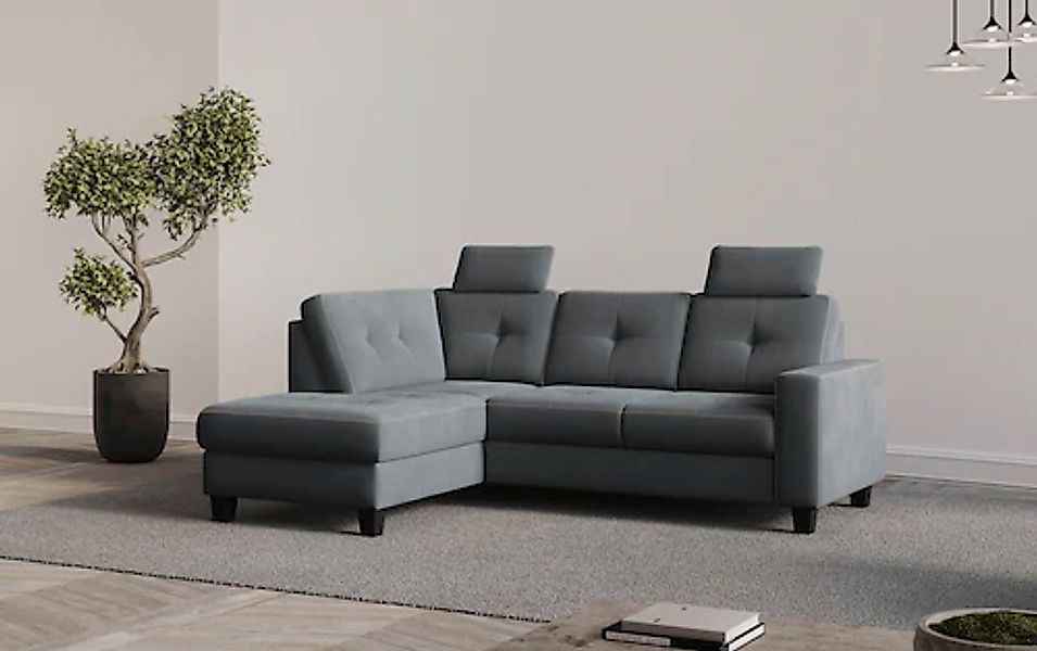 PLACES OF STYLE Ecksofa »Varese« wahlweise mit Bettfunktion und Bettkasten günstig online kaufen