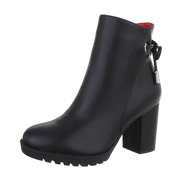 Ital-Design Damen Freizeit High-Heel-Stiefelette (87108578) Blockabsatz günstig online kaufen