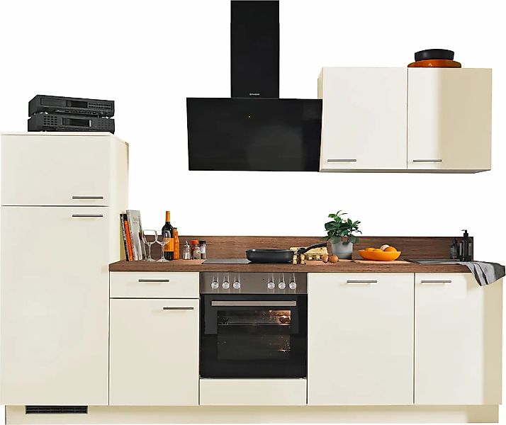 KOCHSTATION Küche vormontiert, wahlweise mit E-Geräten, Stellbreite 280 cm günstig online kaufen