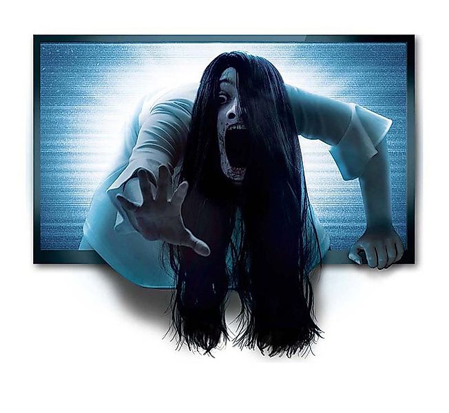 Fiestas Guirca Dekoobjekt Wandaufkleber Horror Fernseher günstig online kaufen