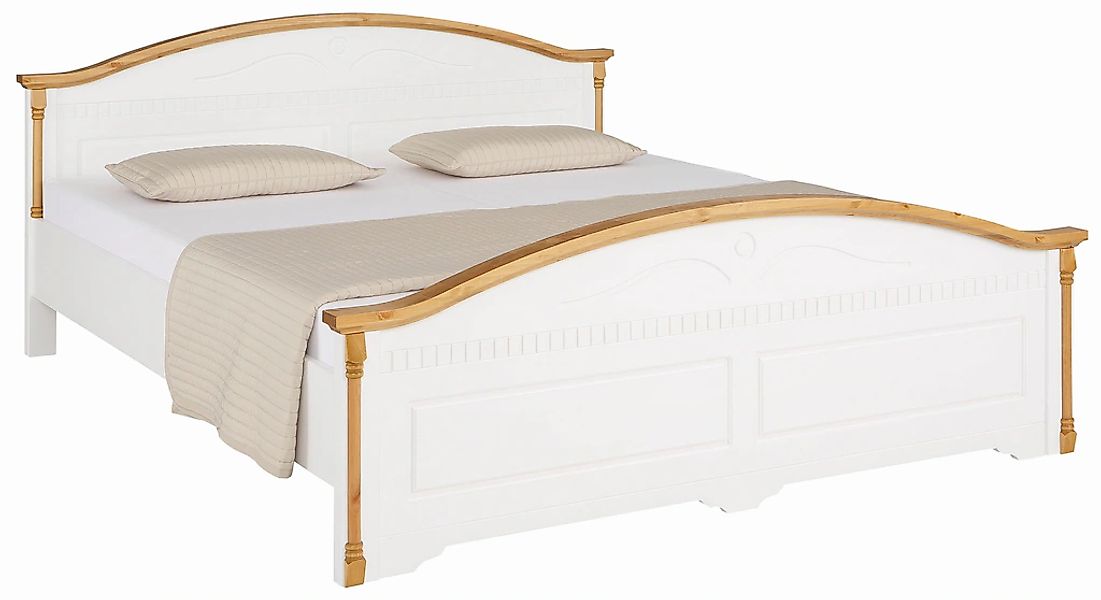 OTTO home Massivholzbett "Graz, hohe Belastbarkeit, klassischer Landhaussti günstig online kaufen