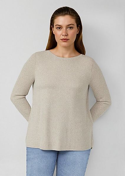 s.Oliver Langarmshirt T-Shirt Relaxed Fit Shirt mit langen Ärmeln und U-Boo günstig online kaufen