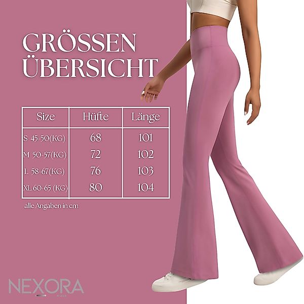 NEXORA Leggings Sporthose, Bootcut Leggings, Yogahose günstig online kaufen