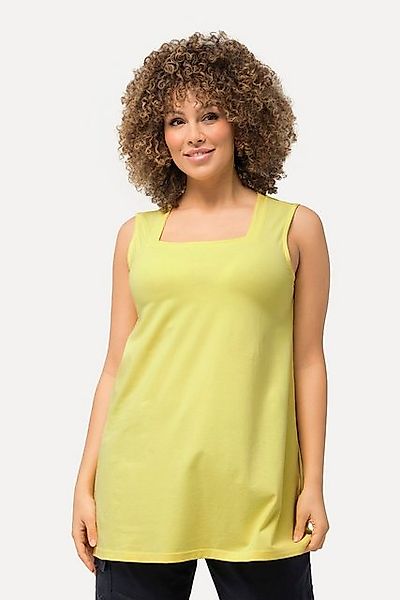 Ulla Popken Longshirt Longtop Classic Fit Carré-Ausschnitt ärmellos günstig online kaufen