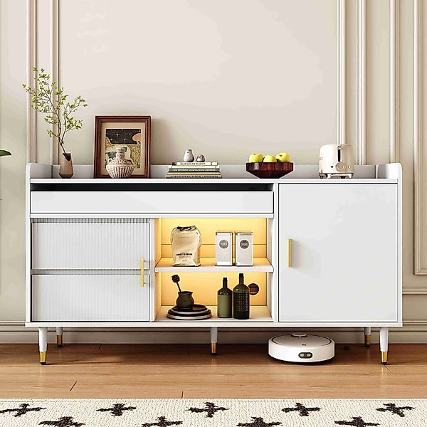 BlingBin Sideboard Mehrere Speichertypen Kommode Vitrine günstig online kaufen