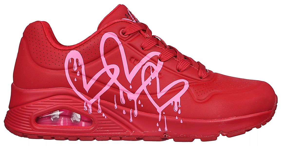 Skechers Sneaker "UNO DRIPPING IN LOVE", mit Herzen-Graffity-Print günstig online kaufen