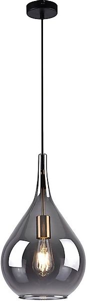 näve Pendelleuchte Gota, ohne Leuchtmittel, Rauchglas D: 25cm, exkl. 1x E27 günstig online kaufen