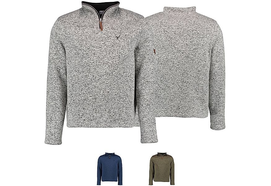German Wear Strickfleece-Pullover OP8 Herren Jagd Fleecepullover Strickflee günstig online kaufen