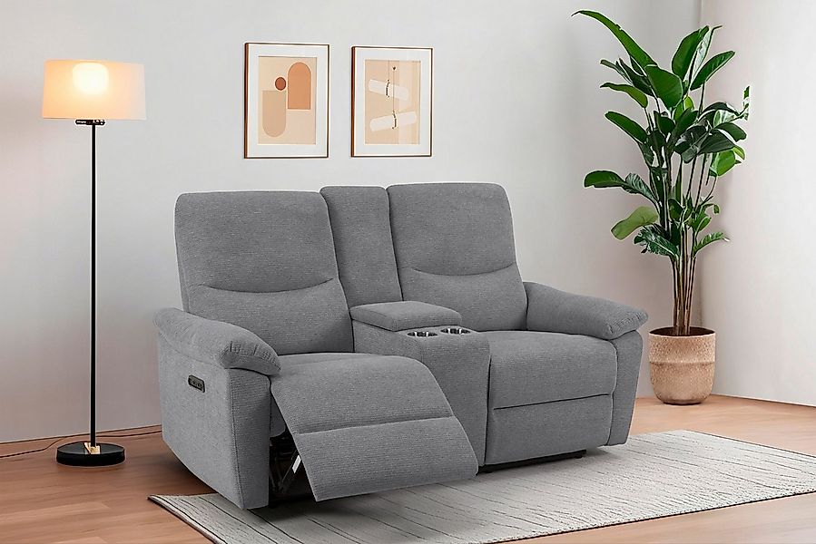 Home affaire 2-Sitzer ODILON, 2er-Kinosofa, TV-Sessel, Mulitmedia-Sofa, Str günstig online kaufen