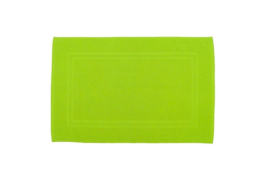 Julie Julsen Badematte 1-Badematte-Apfelgrün-50 x 40 cm, Baumwolle, Doppelr günstig online kaufen