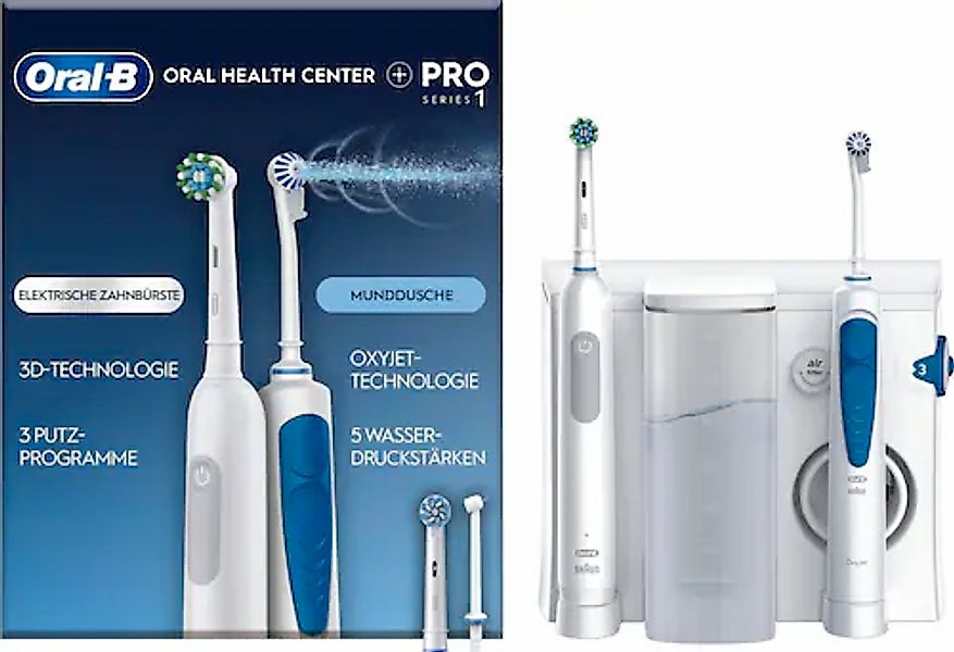 Oral-B Munddusche »Oral Health Center«, mit PRO Series 1 elektrische Zahnbü günstig online kaufen