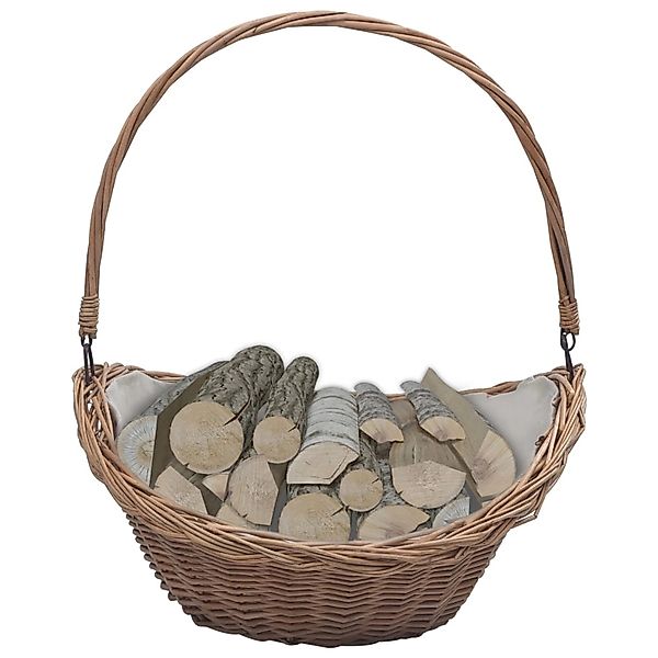 vidaXL Holzkorb mit Tragegriff 57x 46x 52 cm Braun Weide 286987 günstig online kaufen