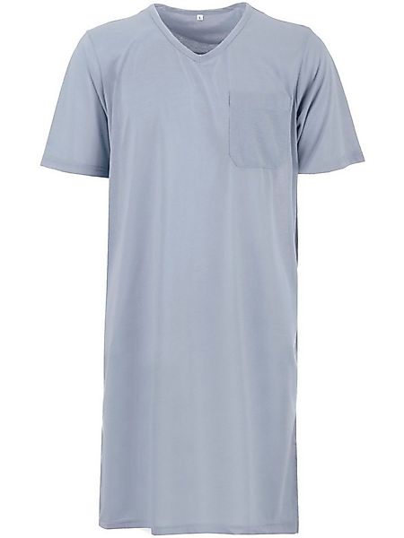 Lucky Nachthemd Nachthemd Kurzarm - Uni V-Ausschnitt günstig online kaufen