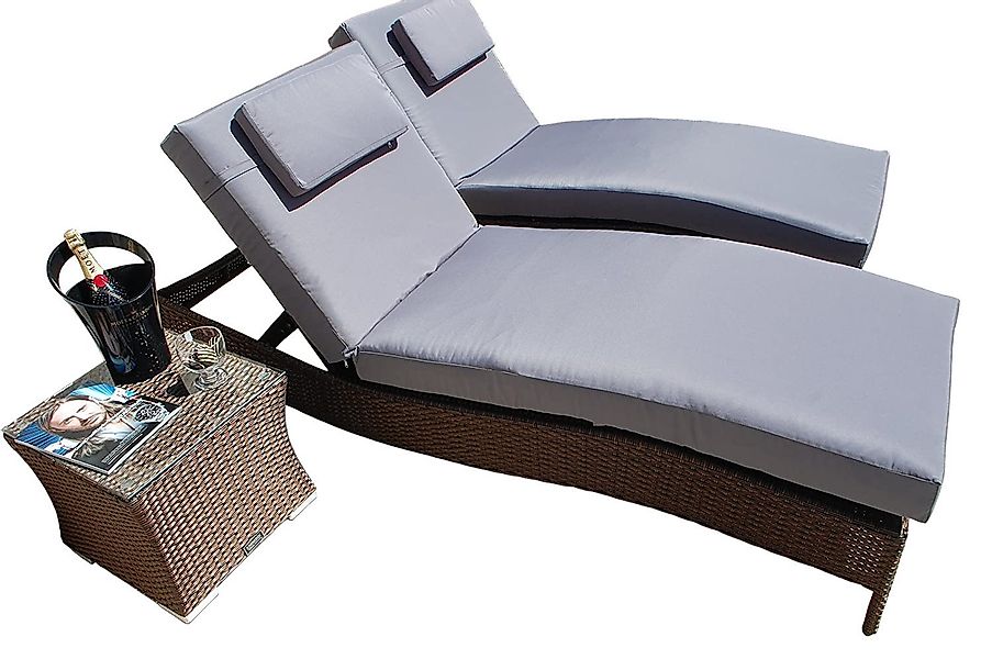 Ragnarök Möbel-Design Gartenliege Sonnenliegen Set, 3-teilig, günstig online kaufen