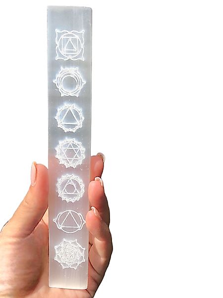 Steinfixx® Dekoteller Echte Selenit Ladeplatte Lineal günstig online kaufen