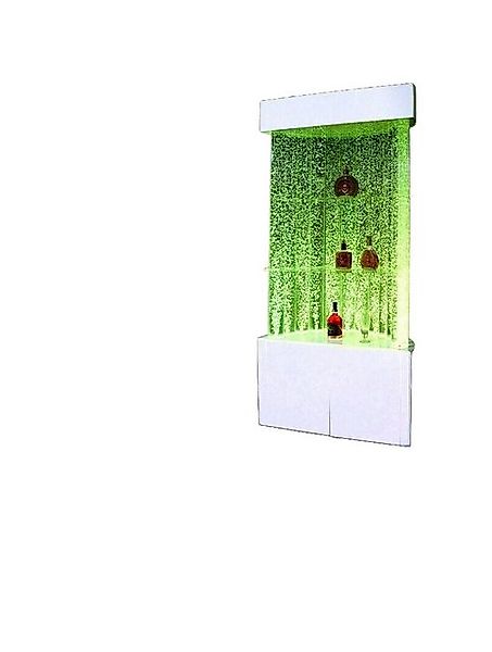 Xlmoebel Barschrank Beleuchtete LED-Wasserwand-Barregal-Einrichtung für den günstig online kaufen