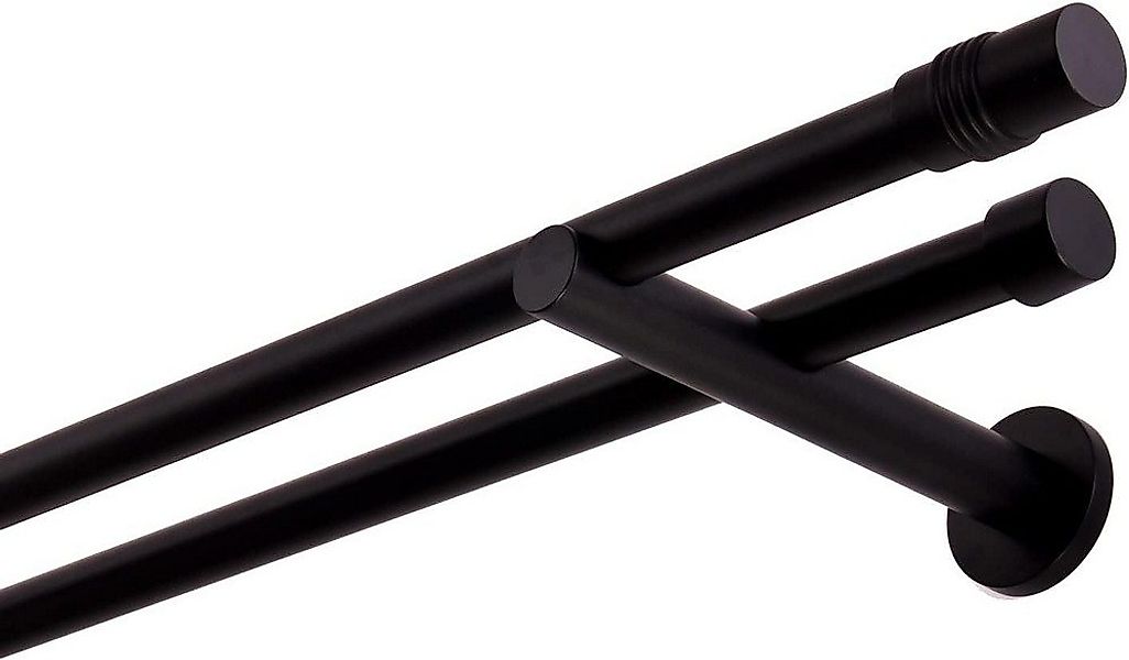 MDEKOR Gardinenstange, 2-läufig, kürzbar, Wandmontage, Gardinenstange Vorha günstig online kaufen