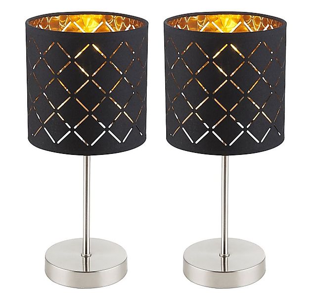 GLOBO LIGHTING LED Tischleuchte, Leuchtmittel inklusive, Warmweiß, 2er Set günstig online kaufen