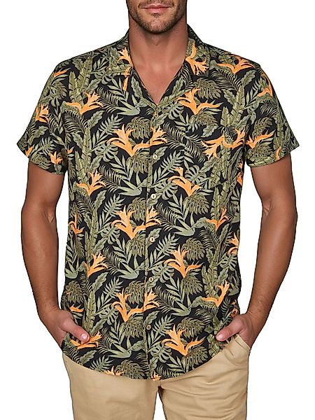 riverso Hawaii Hemd Männer Kurzarm RIVMick Regular Fit günstig online kaufen