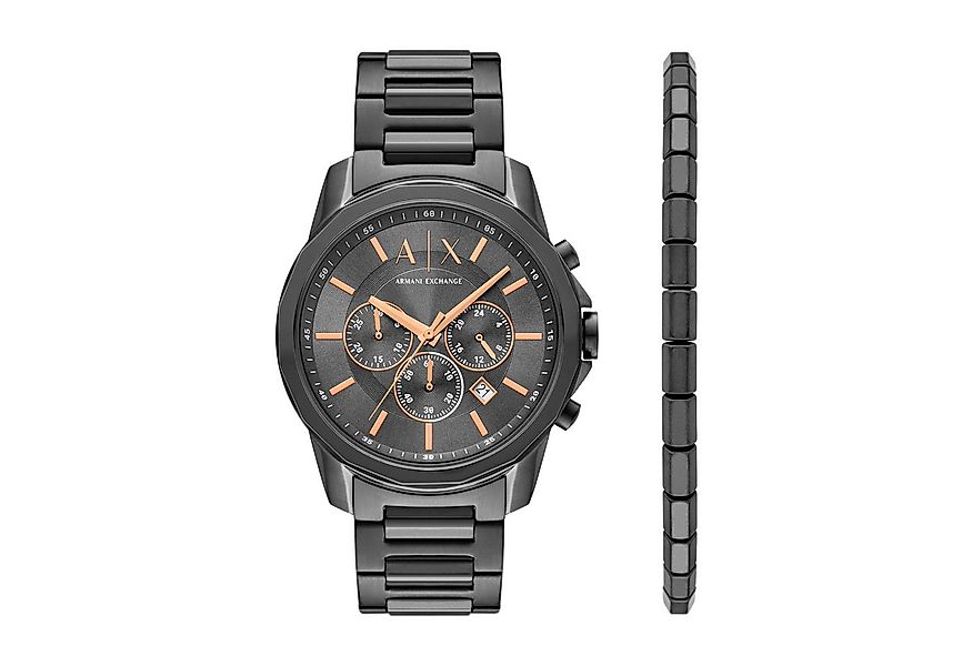 ARMANI EXCHANGE Chronograph AX7170SET, (Set, 2-tlg., mit Armband), Quarzuhr günstig online kaufen