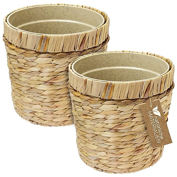 HMF Wasserhyazinthentopf Innovativer Blumentopf geflochten aus günstig online kaufen