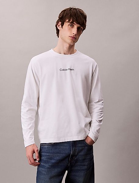 Calvin Klein Langarmshirt LS RLXD STANDARD LOGO CREWNK TEE Rundhalsausschni günstig online kaufen