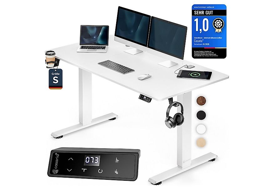 Casaria Schreibtisch Elektrisch höhenverstellbar Memory-Funktion Sitz-/Steh günstig online kaufen