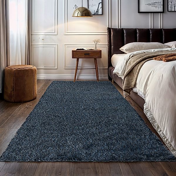 my home Hochflor-Teppich Banji, rechteckig, Höhe: günstig online kaufen
