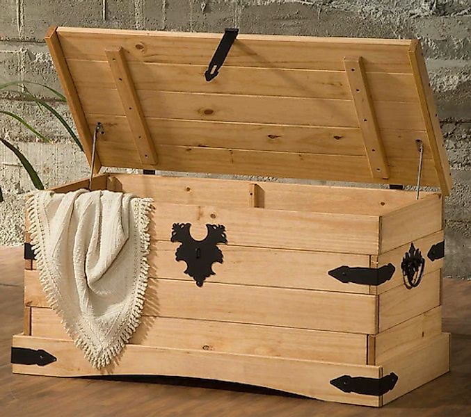 Möbilia Truhe im mexikanischen Landhaus-Stil günstig online kaufen