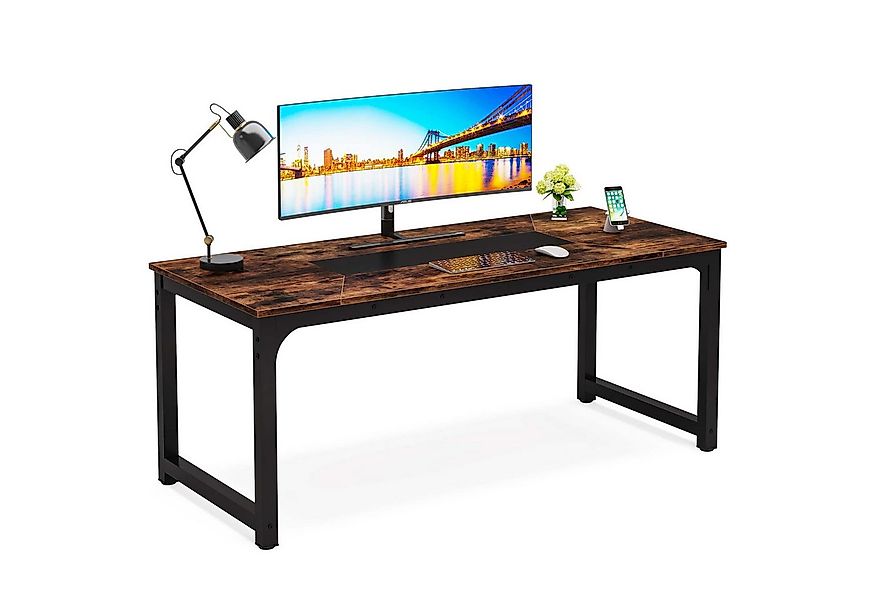 Tribesigns Arbeitstisch 90 x 180 cm Schreibtisch, Groß Computertisch, Bürot günstig online kaufen