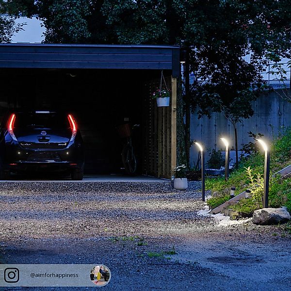 Arcchio LED-Wegelampe Advik, 100 cm, anthrazit, Sensor, IP54 günstig online kaufen