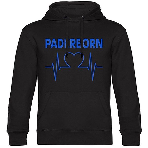 multifanshop Kapuzensweatshirt Paderborn - Herzschlag - Hoodie günstig online kaufen