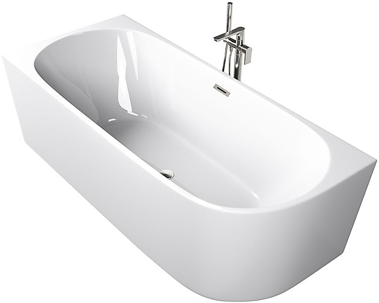 Sanotechnik Badewanne »SOLVA« Höhe 56 cm mit Ablaufstöpsel   verstellbare F günstig online kaufen