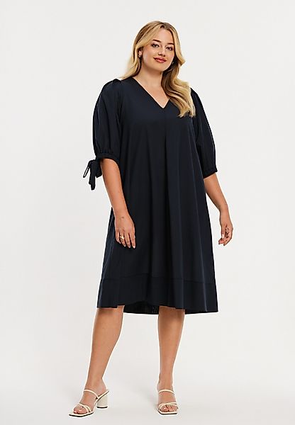YOEK A-Linien-Kleid Damen Kleid mit V-Ausschnitt günstig online kaufen